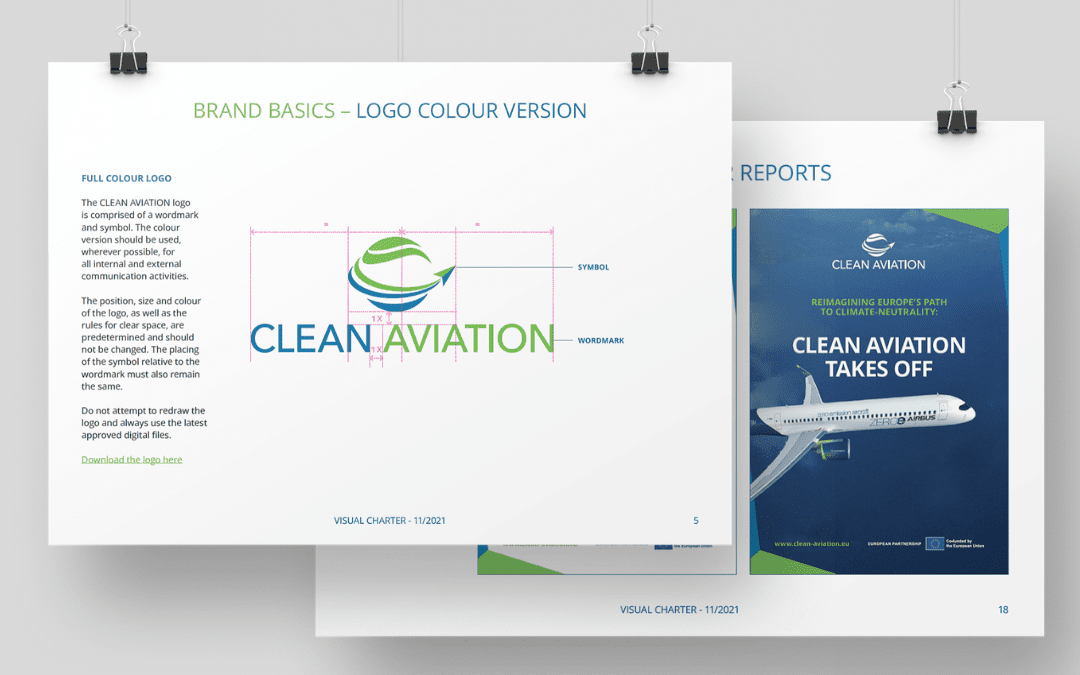 Clean Aviation JU – Branding and visual design