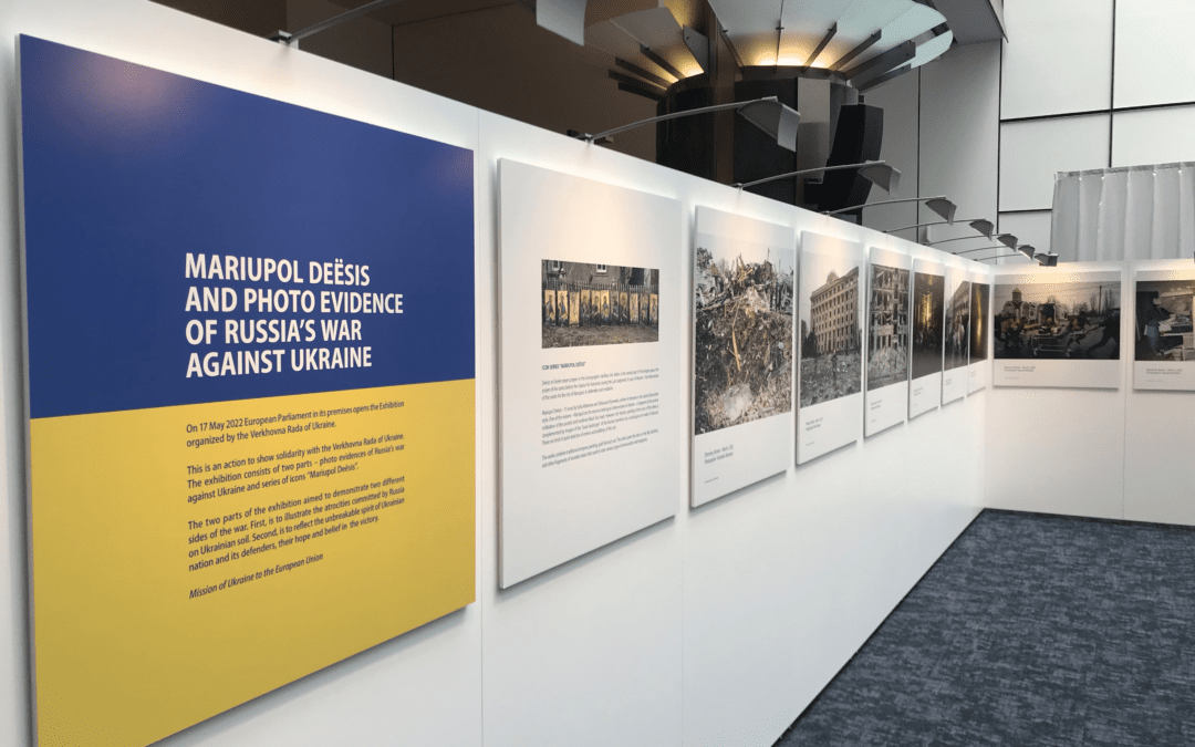 European Parliament – “Mariupol Deësis and photo evidence of Russia’s war against Ukraine” exhibition